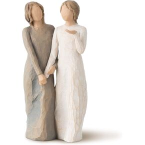 شجرة الصفصاف، أختي، صديقتي، تمشي معي. وعلى طول الطريق، سنشارك كل شيء، هدية للاحتفال بالصداقات الداعمة بين النساء والأخوات وزملاء العمل، شخصية منحوتة مرسومة يدويًا in Kuwait