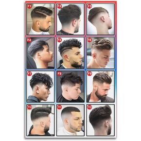 Barbershop Poster Collage Poster for Men's Haircuts Poster of A Modern Barbershop Barber Canvas Pain Painting Canvas Wall Posters Art Picture Print Modern Family Decor Posters 12x18inch(30x45cm)