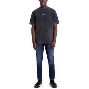 KARL LAGERFELD Men's Slim Fit Exposed Size Zip Pant