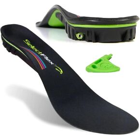 SelectFlex® 3 Way Adjustable Arch Support Orthotic Insoles Multicolor