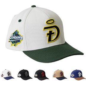 Baseball Hat | Snapback Trucker Cap for Men & Women | Christian-Inspired Embroidery | Trendy Hat Green Brown Black