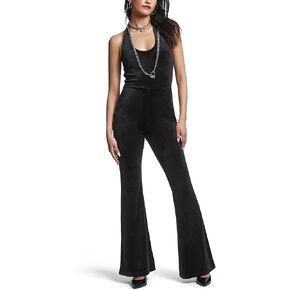Juicy Couture Halter Jumpsuit with Back Bling Liquorice SM (US 2-4)