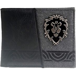 WOW Alliance Metal Logo Leather Bi Fold Wallet