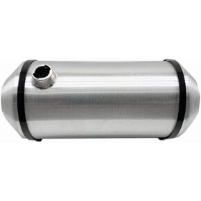 JSD 8 Gallons 10" x24" Aluminum Spun Fuel Tank / Gas Tank End Fill 1/4" NPT Outlet
