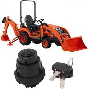 K7571-62102 Starter Ignition Switch, Waterproof Ignition Switch with Keys Replacement for Kubota ZD221 ZD321 ZD323 for BX1850D BX1860 BX1870 BX2350D BX2360 BX2370