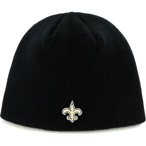 Tampa Bay Bucaneers Black Skull Cap - NFL Cuffless Knit Toque Beanie Hat