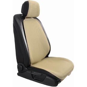 Car Seat Cover with Breathable Ventilated Ultra-Thin Anti Slip Universal Seat Protector Fashionable Simple Seat Cushion (Black)