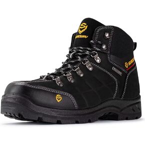 SUREWAY 6" Waterproof Work Boot for Men, Extremely Comfortable Insole, Oil/Slip Resistant, Thicker Leather, Work Boots/Shoes for Men, EH Safety Industrial & Construction Work Boots