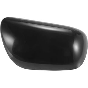 X AUTOHAUX Right Side Car Side Door Wing Mirror Cover Rear View Mirror Cap for Toyota Yaris 2008-2013 Gloss Black