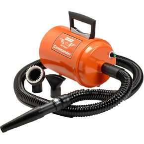 MetroVac - Air Force Commander 2 Speed Model: AFTD-1 802 Watts - Dog & Cat Hair Blow/Dryer - Air Dryer for Long and Short Hair - Orange
