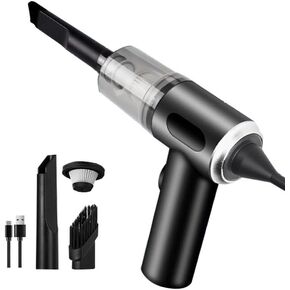 T TOVIA Cordless Handheld Vacuum Cleaner, Portable Car Vacuum for Car, Desk, Pet Hair, Keyboard, Home Cleaning, 5500Pa Powerful Suction, USB Rechargeable