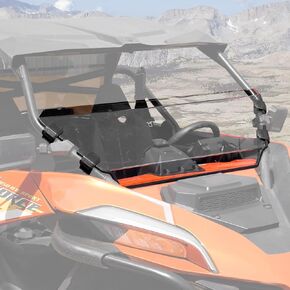 A & UTV PRO 1/2 Higher Front Half Windshield for CFMOTO ZFORCE 950 2021-2024, Clear Tough Hard Coated Window for CFMOTO ZFORCE 950 Sport 20-22, 250x Stronger Than Glass, Replace# 5BYV-805200-1000