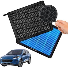 Cabin Air Filter CF12772 Fits Ford Bronco Sport (21-23), Escape (20-22), Explorer (20-23), Maverick & Lincoln Aviator (20-23), Corsair, Honeycomb Structure & Activated Carbon Beads – Durable & Sturdy