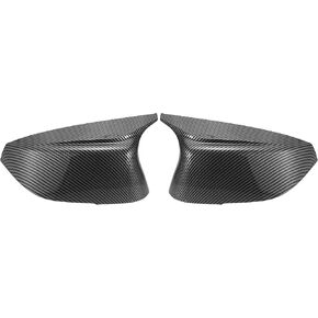 X AUTOHAUX Carbon Fiber Patterned Door Mirror Cover Caps for Infiniti Q50 Sedan - Left & Right Rearview Mirror Caps Replacement for Q60 Q70 QX30 QX50 2015-2020