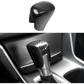 Gear Shift Cover Compatible with Honda Accord 2018-2025 for Honda Civic 2022-2025 for Honda CRV HRV 2023 2024 2025 Accessories Carbon Fiber Sports Style Shift Knob Cover Trim Protector