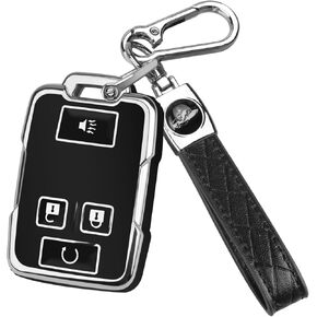 for Chevy Key Fob Cover with Keychain,Car Key Case Shell Protector for Chevrolet Chevy Silverado Colorado GMC Sierra Canyon Yukon Tahoe Suburban