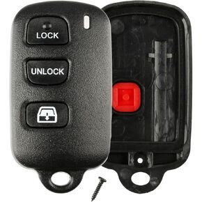 Remote Key Fob Shell Case Window Replacement for Toyota Sequoia 4Runner 3btn (ELVATDD)
