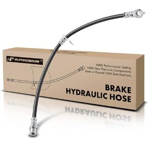 A-Premium Front Driver Brake Hydraulic Hose Compatible with Select Lexus Models - RX350 2015-2019, RX350L RX450hL 2018-2019, RX450h 2015-2018, 3.5L - Replace# 9094702H51