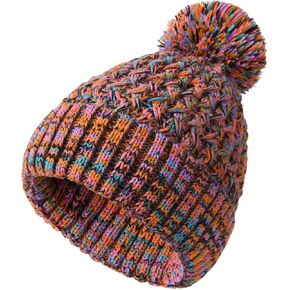 FURTALK Beanie for Women Winter Beanie Knitted Hat with Pom Soft Warm Ski Cap