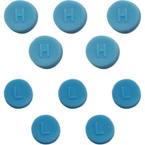 10PCS Car A/C Valve Core Cap, AC Refrigerant Port Cap, Air Conditioning Service AC System Charging Port Caps, Low Side and High Side Auto Air Conditioning Repair Parts