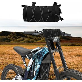 Handlebar Roll Bag Universal for Sur-Ron Light Bee X/S Segway X160 X260 CRF150F/230F 2003-2019 Talaria Sting, Waterproof Front Storage Bag Pouch Bag, Saddlebag Tool Bag