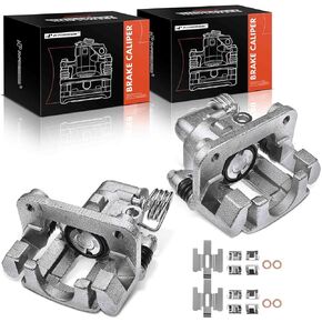 A-Premium Disc Brake Caliper Assembly with Bracket Compatible with Select Ford Models - Mustang 1994 1995 1996 1997 1998, 3.8L 4.6L 5.0L - Rear Driver and Pasenger Side, 2-PC Set