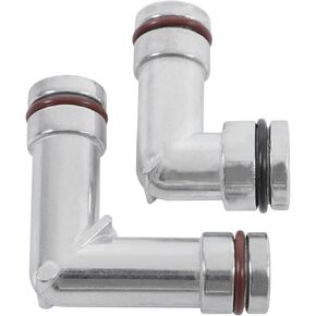 labwork Aluminum Heater Hose Elbows Replacement for Chevy Pontiac Buick 3.8L 12565082 Upper Lower Pair