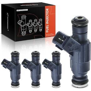 A-Premium Fuel Injectors Compatible with Audi A4 2002-2006 A4 Quattro 2001-2005 & Volkswagen Passat 2000-2005 1.8L, Gas, Set of 4, Replace# 0280156065