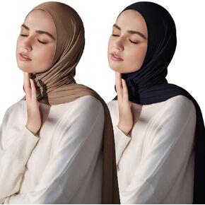 Harewom Large Hijab Scarf for Muslim Women Soft Head Wraps for Black Woman Turban Headwraps Scarves