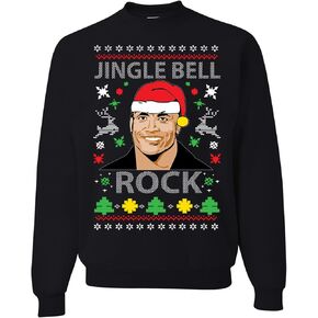 wild custom apparel Jingle Bell Rock Ugly Christmas Sweater Crewneck Sweatshirt