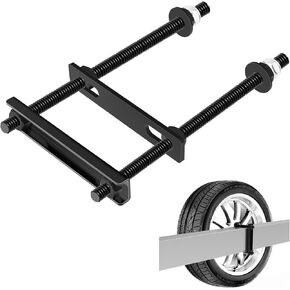 Trailer Spare Tire Mount, Spare Tire Mount for Utility Trailer, The Trailer Accessories Universal Wheel Bracket Trailer Boat Spare Tire Mount , Fits Most Tire (Black (A))
