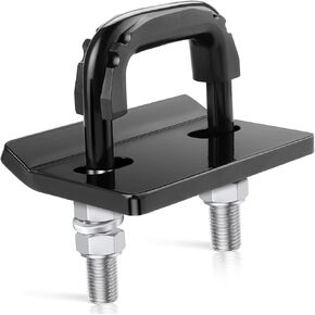 JUSTTOP Hitch Tightener Anti-Rattle Clamp,Heavy-Duty Steel Stabilizers for 1.25 and 2-inch Hitch Stabilizer,Rubberized Isolator and Double-Layer Rust Protection Coating.Trailer Accessories(Black)