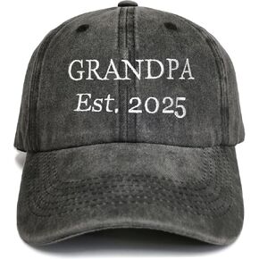 قبعة Grandpa Est 2025 للرجال، قبعة بيسبول قطنية مطرزة عتيقة، تم الترويج لها كهدايا للجد