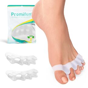 Toe Spacers & Toe Separators - 8-Pack Bunion Corrector for Toe Alignment Correct - Toe Separators for Women & Men - Toe Spacers for Gifts with Gel (Blue) - Women‘s 11+，Men’s 10+ - L