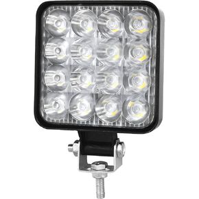 Willpower 2 Pieces 4 inch 10cm 48W Mini Thin LED Work Light Spot Beam LED Pods Driving Lights 12V 24V Offroad Fog Lamps for Truck Tractor Boat 4x4 Car SUV ATV Excavator