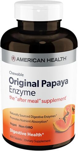 American Health Chewable Multi-Enzymes, Original Papaya, 250 Count in Kuwait