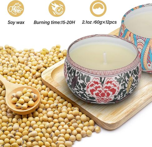 Scented Candles Clearance, 3 Pack Candles for Home Scented, 100 Hour Long Lasting Soy Candles, Valentines Day Candles Gifts for Women, Aromatherapy Candles Lavender | Orange Blossom | Mahogany Candle in Saudi Arabia