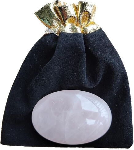 Natural Chakra Reiki Polished Healing Oval Pocket Worry Stone Crystals for Anxiety Stress Relief Therapy (Banded Agate) in Saudi Arabia