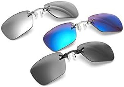 Retro Clip On Nose Rectangular Sunglasses Matrix Morpheus Movie rimless in Saudi Arabia