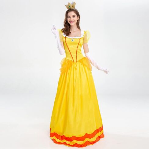 IBTOM CASTLE Women’s Princess Halloween Costume Adult Cosplay Dress Crown Birthday Carnival Party Fancy Dress Up Dance Gown in Saudi Arabia