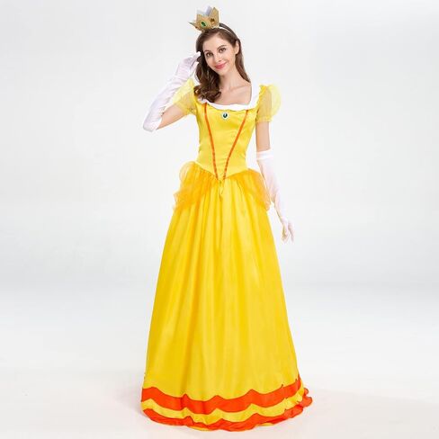 IBTOM CASTLE Women’s Princess Halloween Costume Adult Cosplay Dress Crown Birthday Carnival Party Fancy Dress Up Dance Gown in Saudi Arabia