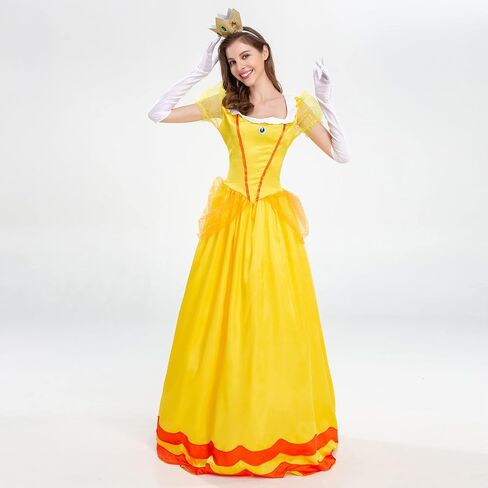 IBTOM CASTLE Women’s Princess Halloween Costume Adult Cosplay Dress Crown Birthday Carnival Party Fancy Dress Up Dance Gown in Saudi Arabia