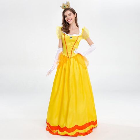 IBTOM CASTLE Women’s Princess Halloween Costume Adult Cosplay Dress Crown Birthday Carnival Party Fancy Dress Up Dance Gown in Saudi Arabia