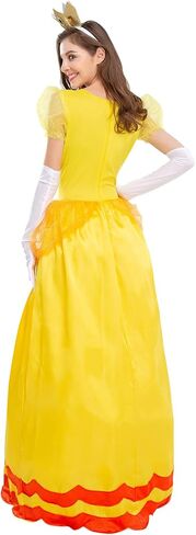 IBTOM CASTLE Women’s Princess Halloween Costume Adult Cosplay Dress Crown Birthday Carnival Party Fancy Dress Up Dance Gown in Saudi Arabia