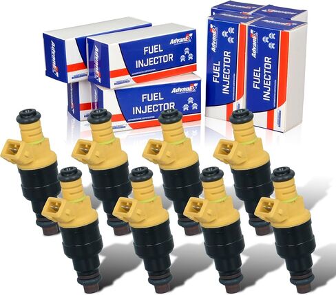 حاقن الوقود ذو 4 فتحات 8 قطع متوافق مع فورد E-150/E-250/E-350/F-150، لينكولن تاون كار/نافيجيتور، 0280150718 0280150956 822-1111 in Kuwait