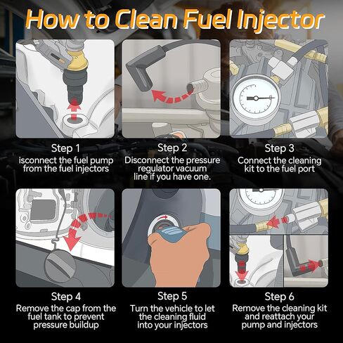 حاقن الوقود ذو 4 فتحات 8 قطع متوافق مع فورد E-150/E-250/E-350/F-150، لينكولن تاون كار/نافيجيتور، 0280150718 0280150956 822-1111 in Kuwait