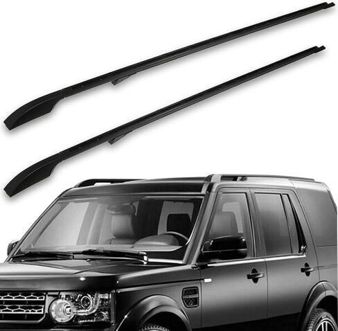 ECCPP Roof Rack Side Rails Compatible with 2005-2009 for Land Rover for LR3,2010-2016 for Land Rover for LR4 Black Rooftop Cargobar Carrier,Max Load 150LBS in Saudi Arabia