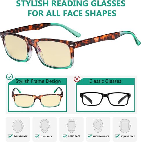 Eyekepper Multipack نظارات قراءة زرقاء اللون تحجب الضوء للنساء والرجال قراء نظارات الكمبيوتر in Kuwait