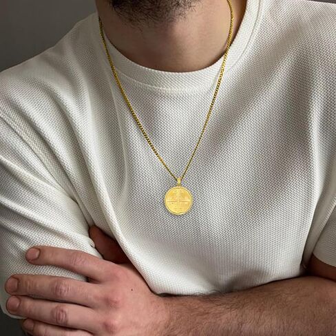 Cross Necklace for Men Women 925 Sterling Silver Cross Serenity Prayer Necklace Religious Jewelry Gifts for Men Women in Saudi Arabia