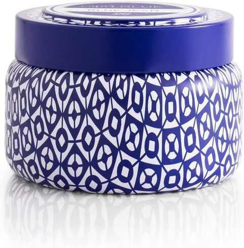 Capri Blue Volcano Printed Travel Tin Jar Candle - Luxury Candle with a Long Lasting Soy Wax Blend - Scented with Tropical & Fruity Fragrance (Lavender Color, 8.5 oz) in Kuwait